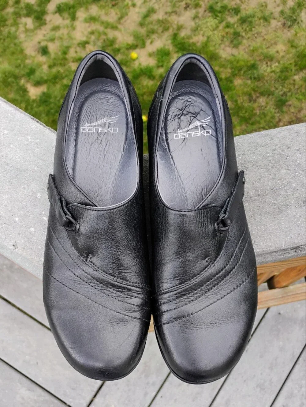 Dansko Franny Black Leather Woman's Comfort Shoe Loafers - EU 41 / US 10.5-11